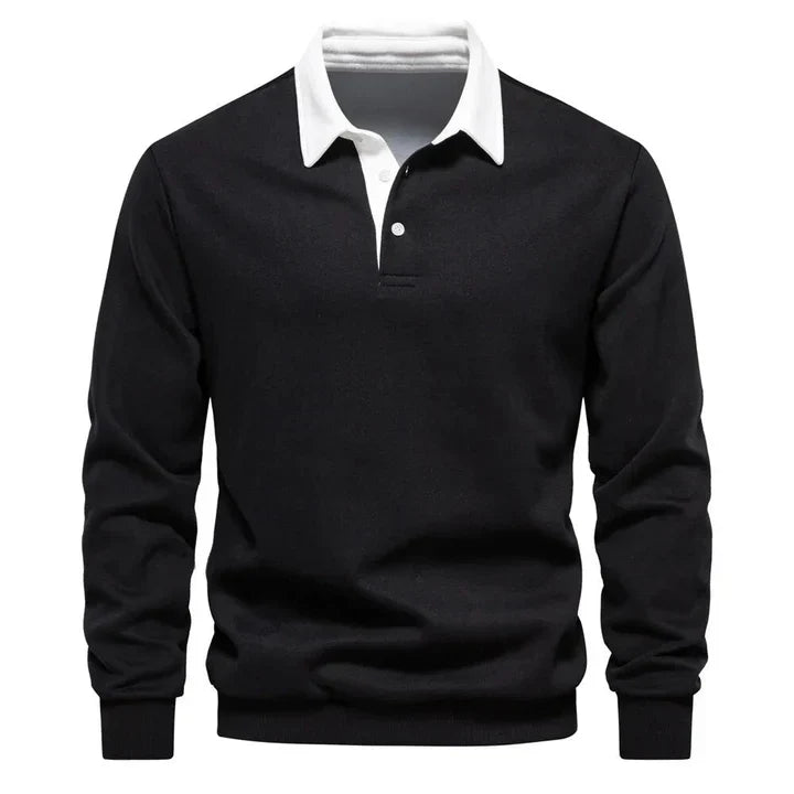 Bjoern – classic polo with long sleeves