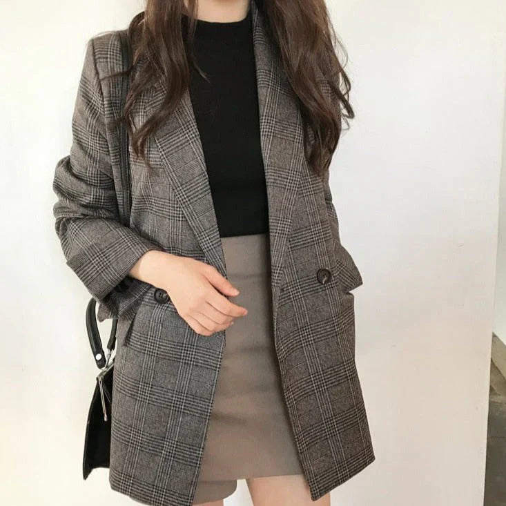 Flina - blazer with checked jacket