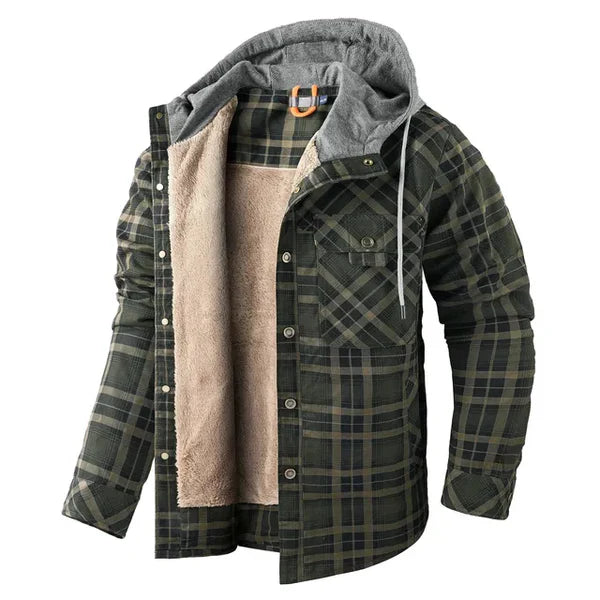 Gerald - warm checked shirt jacket