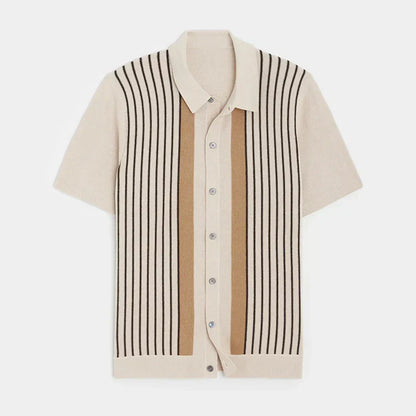 Egmont - elegant striped ladies polo shirt