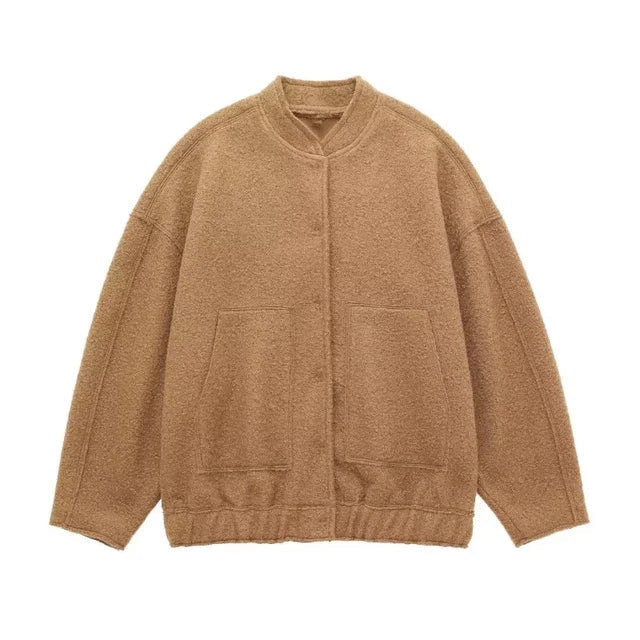 Cozzina - oversized chunky knitted jacket