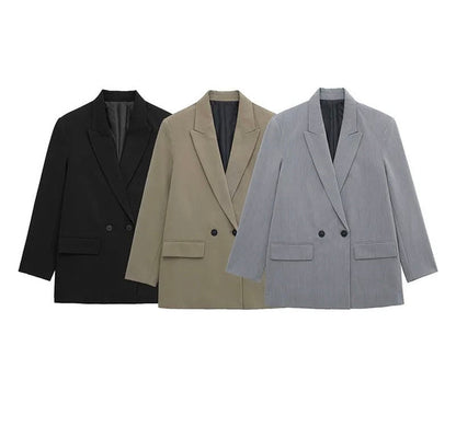 Amiah - elegant blazer with long sleeves and a structured design