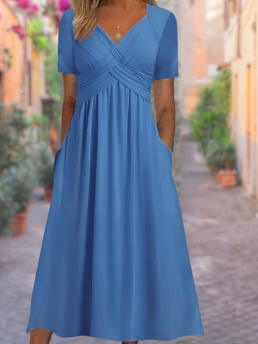 V-neck summer dress - selby