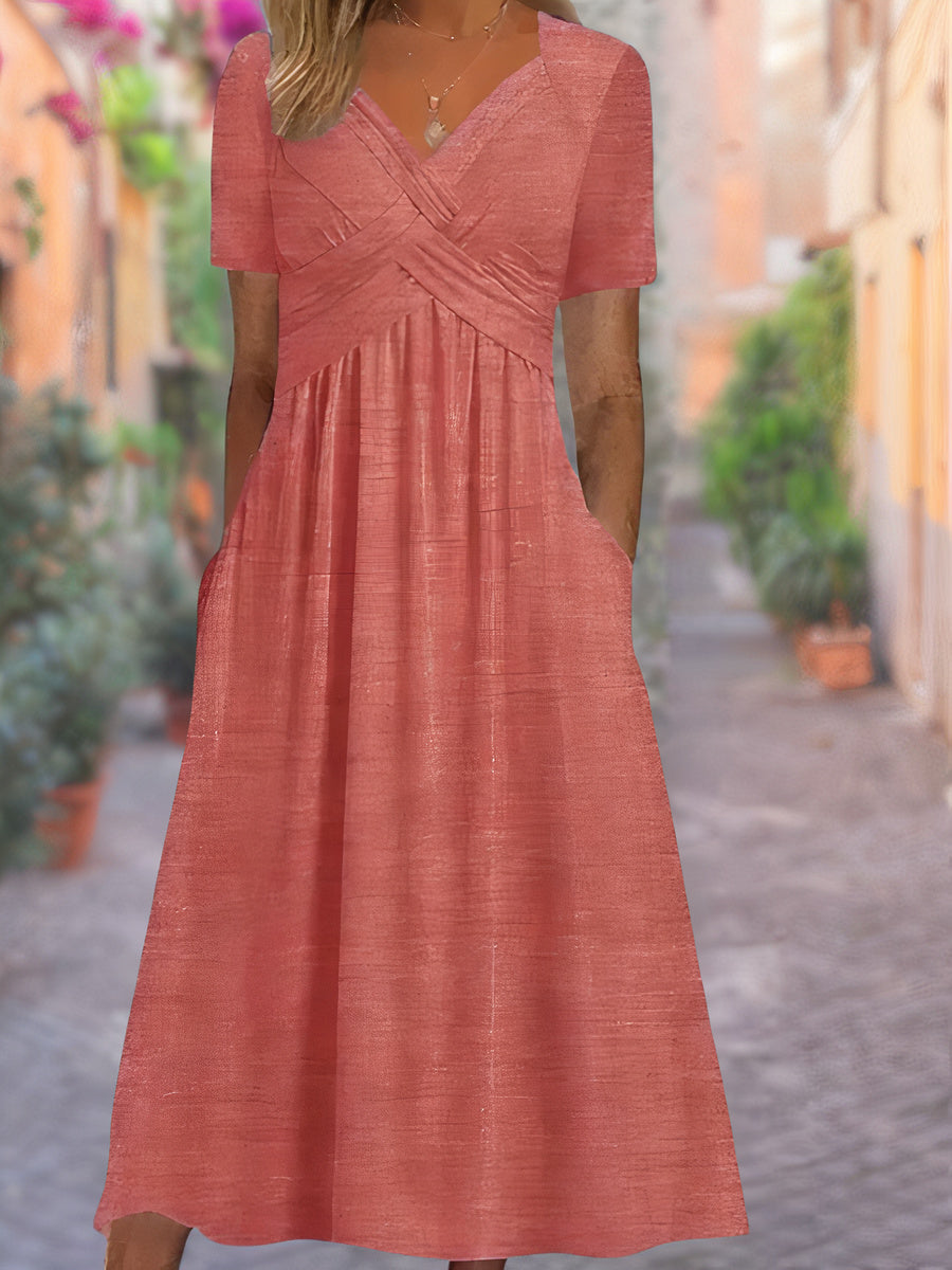 V-neck summer dress - selby