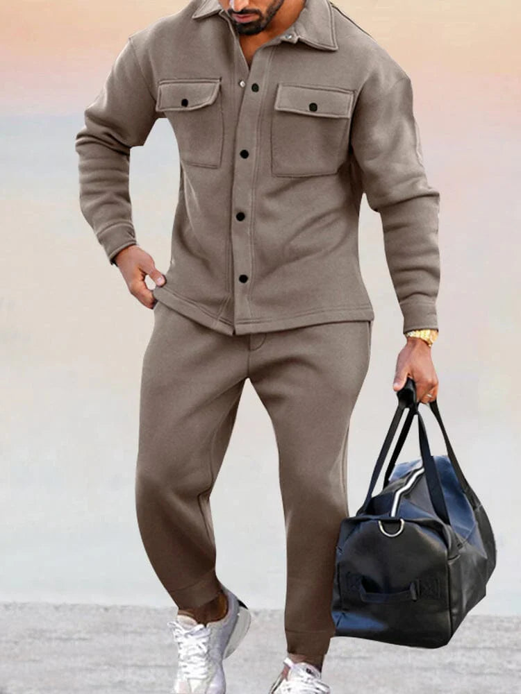 Stylish men's two-piece suit - comfortable and sporty