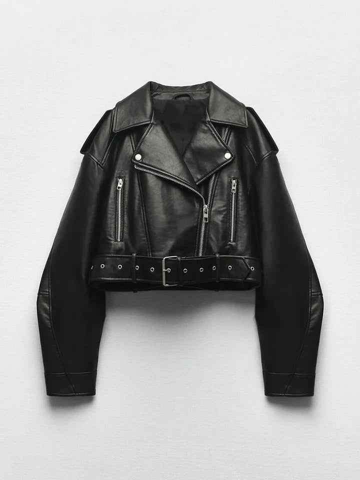 Lia - vintage style leather jacket