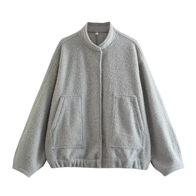 Cozzina - oversized chunky knitted jacket