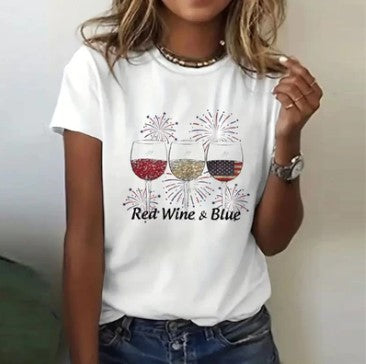 Stella - wine fireworks shirt