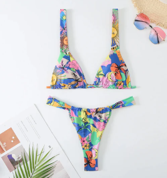 Leah - floral print bikini