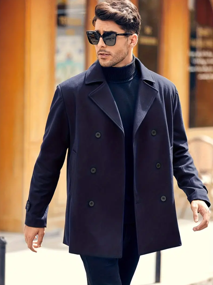 Miles - stylish men's trench coat with a classic design