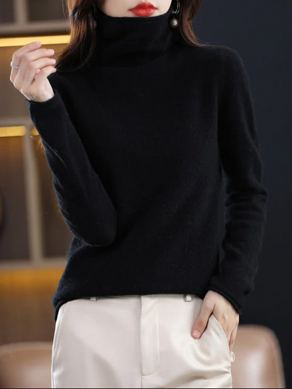 Helena winter chic: pure wool turtleneck for stylish elegance