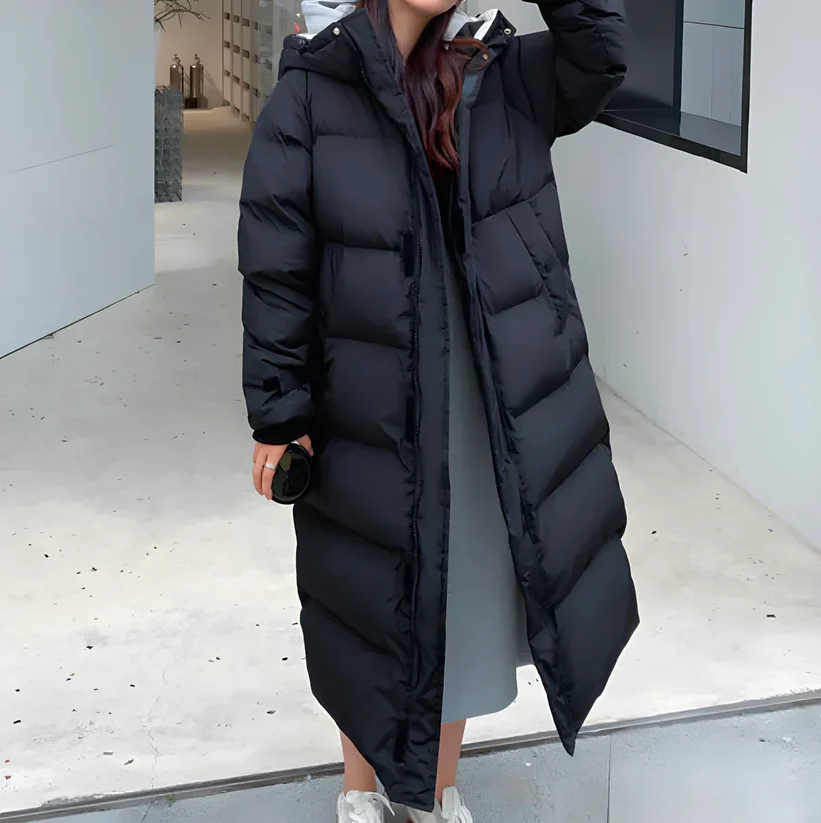 Isabel - long down coat for winter