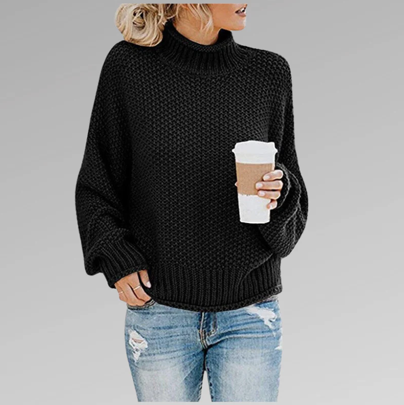 Classic - knitted sweater with collar