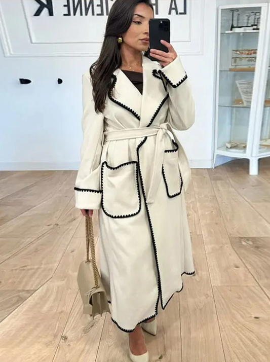 Mariana - casual long patchwork coat