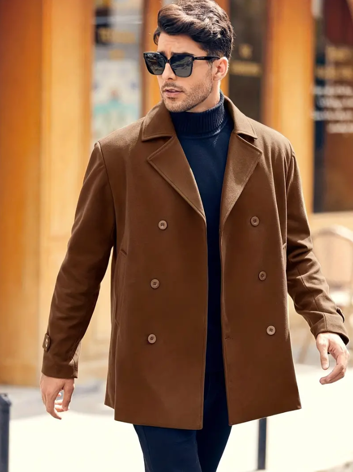 Miles - stylish men's trench coat with a classic design