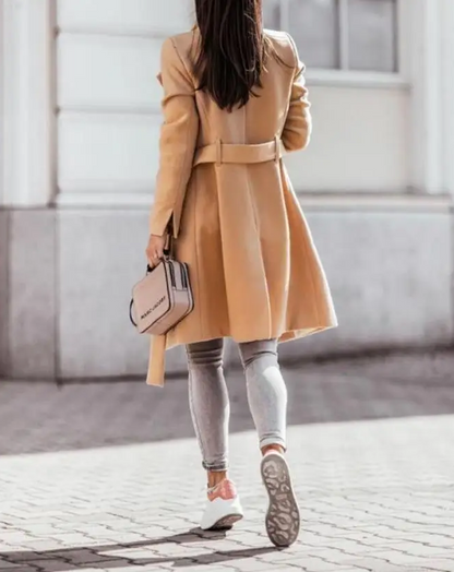 Miriam - stylish long coat with buttons