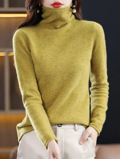 Helena winter chic: pure wool turtleneck for stylish elegance