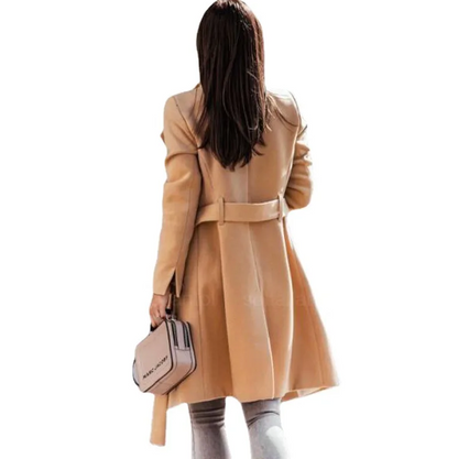 Miriam - stylish long coat with buttons