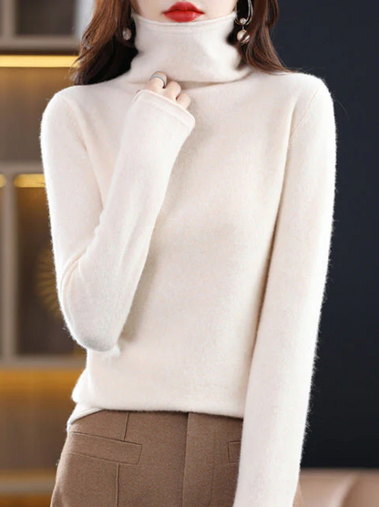 Helena winter chic: pure wool turtleneck for stylish elegance