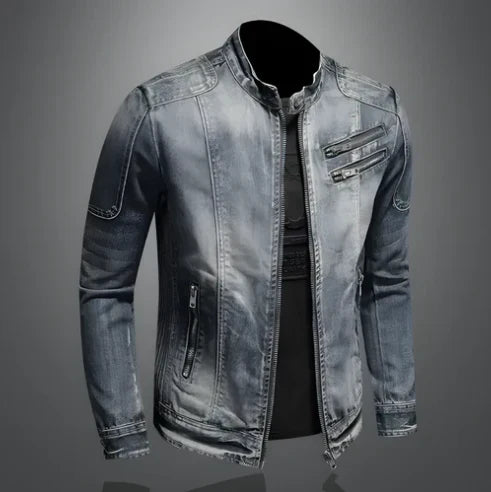 Dwayne - men's zip-up denim jacket