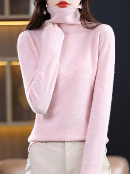 Helena winter chic: pure wool turtleneck for stylish elegance