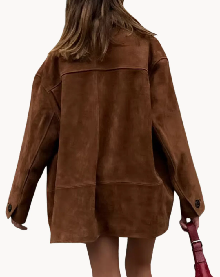 Lily | luxury camel suede women's blazer