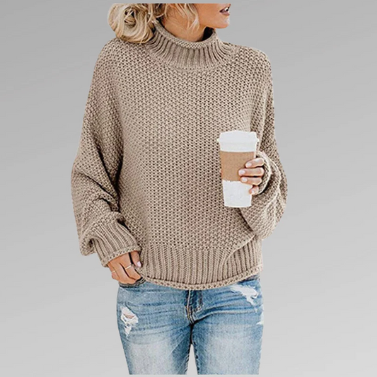 Classic - knitted sweater with collar