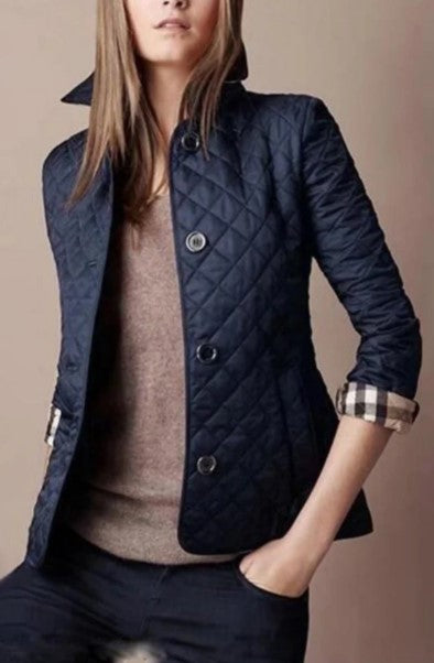 Evie slim silk-cotton jacket