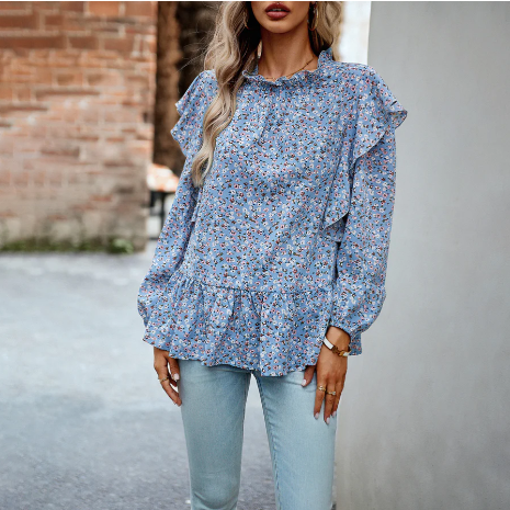 Amelia – floral shirt for women