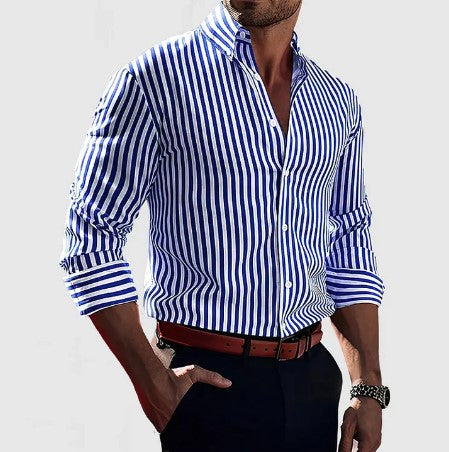 Timothy - striped cotton shirt