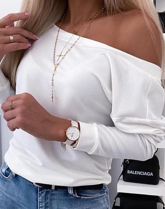 Harper long sleeve backless button down top