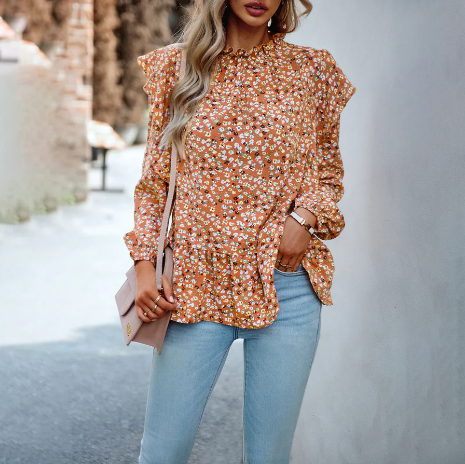 Amelia – floral shirt for women