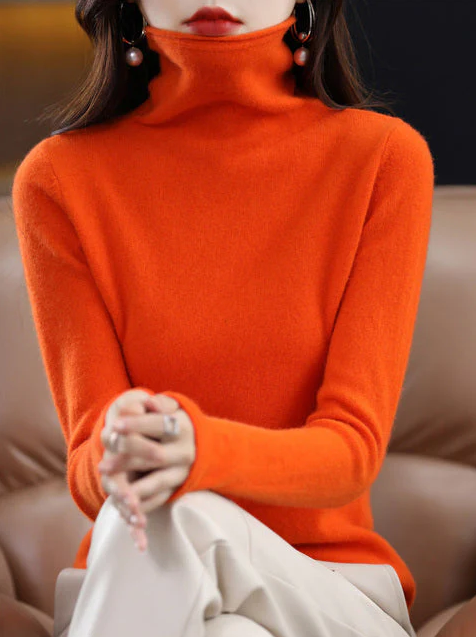 Helena winter chic: pure wool turtleneck for stylish elegance