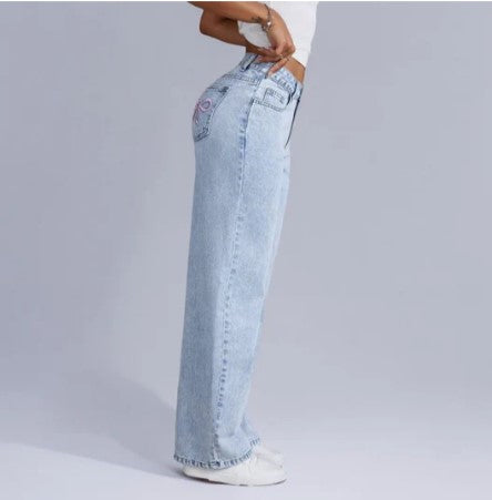 Jenni Rosa Achleife Baggy Jeans