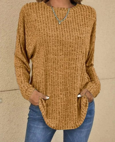 Ava – long sleeve wool sweater for spring