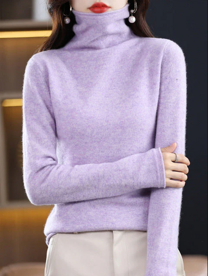 Helena winter chic: pure wool turtleneck for stylish elegance