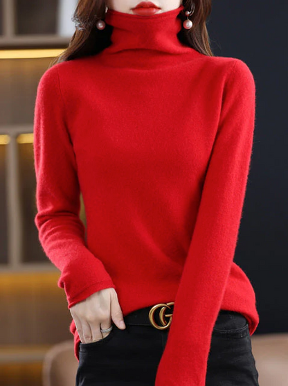 Helena winter chic: pure wool turtleneck for stylish elegance