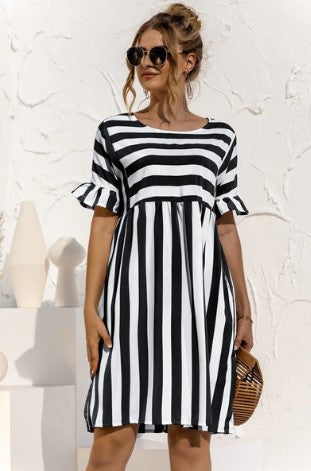 Ruby – magical stripe dress