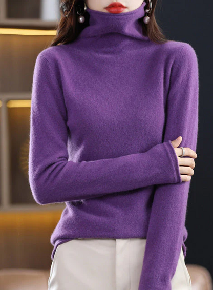 Helena winter chic: pure wool turtleneck for stylish elegance