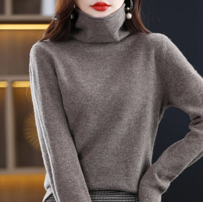 Helena winter chic: pure wool turtleneck for stylish elegance