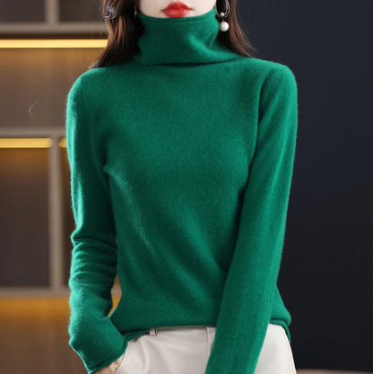 Helena winter chic: pure wool turtleneck for stylish elegance