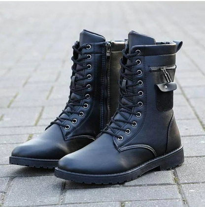 Martin - leather combat boots