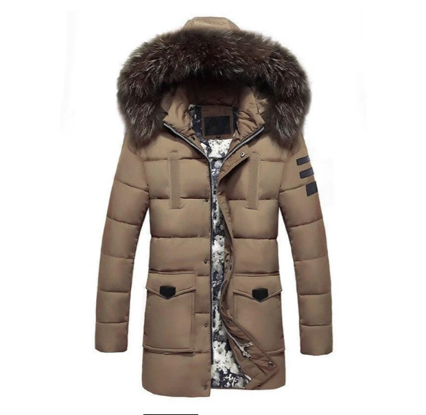 Traisa - men's transitional jacket with fur