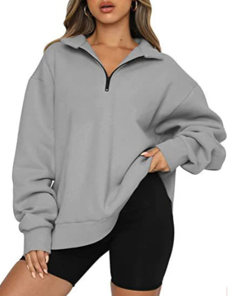 Charlotte – sweatshirt with collar for ladies