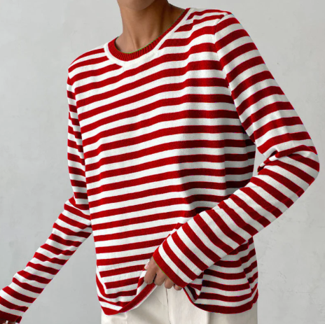 Sarah – striped long sleeve shirt