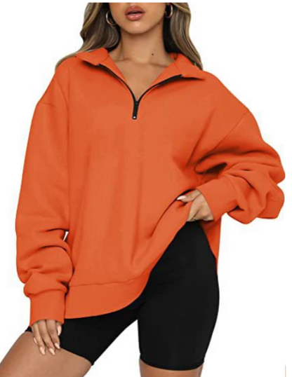 Charlotte – sweatshirt with collar for ladies