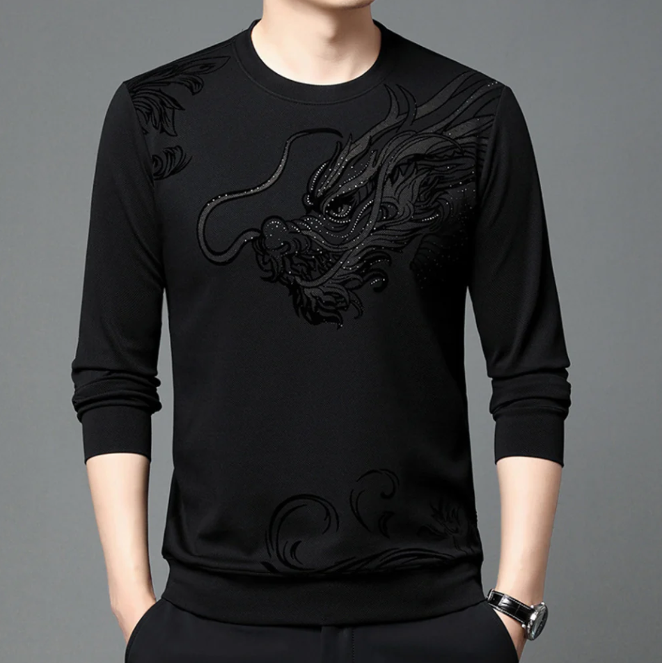 Mihnea - comfortable men's sweatshirt with round neck