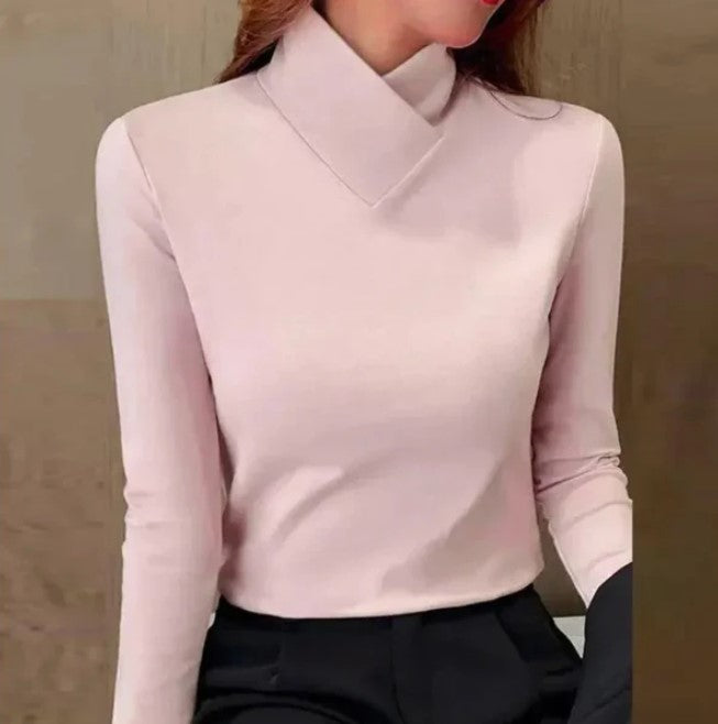 Scarlett - long sleeve pink t-shirt