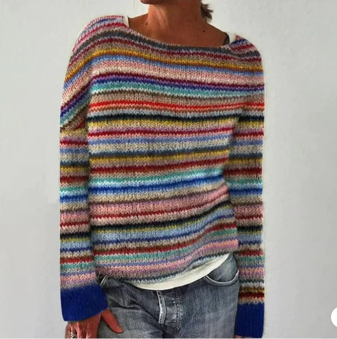 Striped - knitted sweater