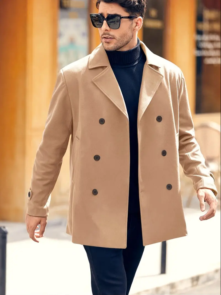 Miles - stylish men's trench coat with a classic design